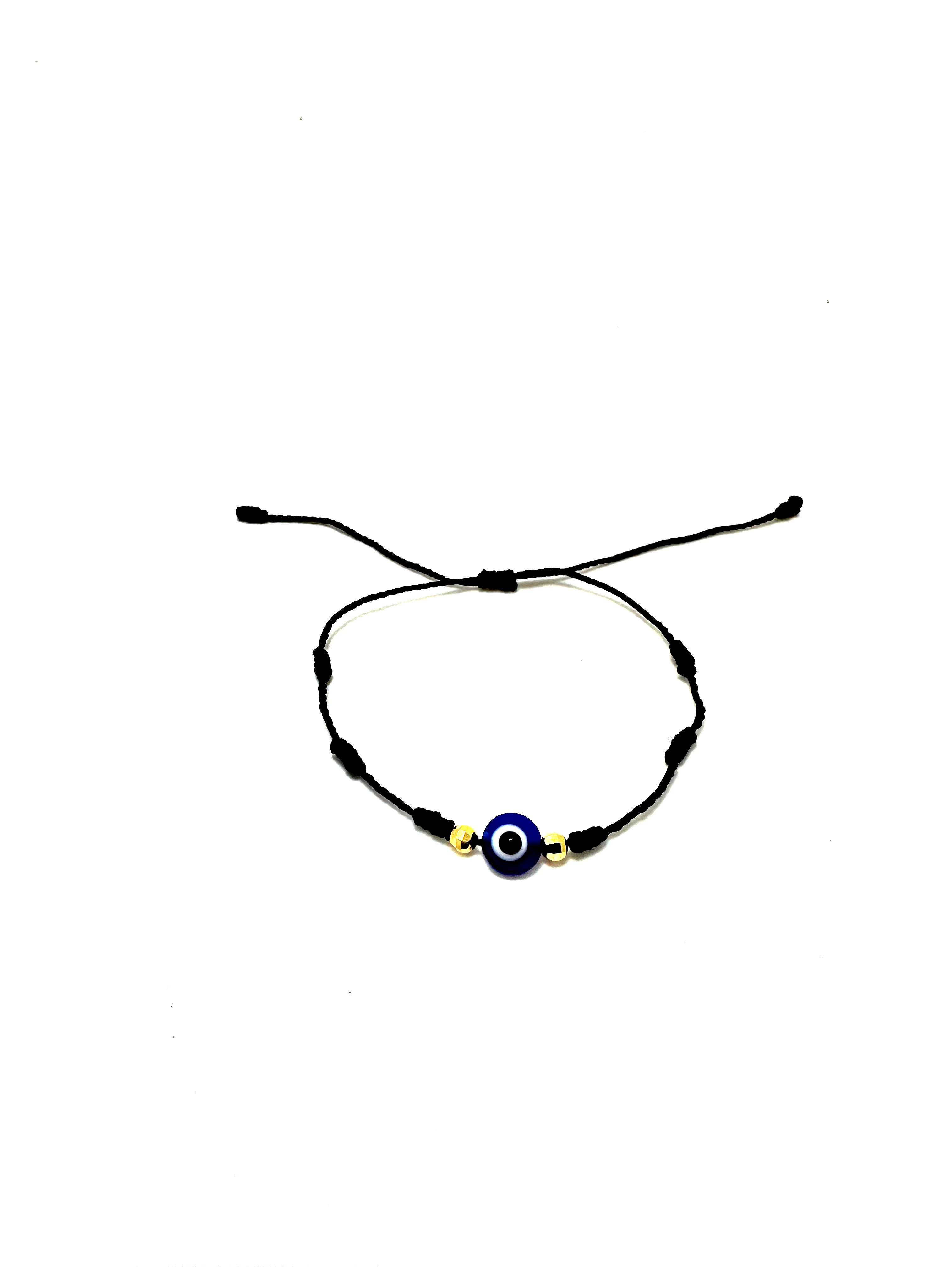 Lucky Black 7 Knot Evil Eye Bracelet - Welcome